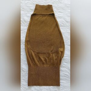 Ellen Tracy Copper Halter Top